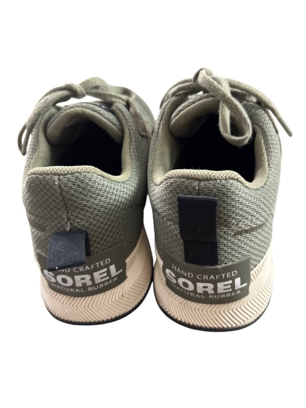 Sorel Women's Lace-Up Sneakers Size 6.5 Green Mesh Athletic Shoes Rubber Soles - Picture 2 of 5